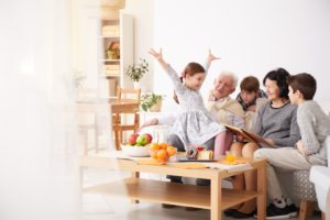 family spending time together