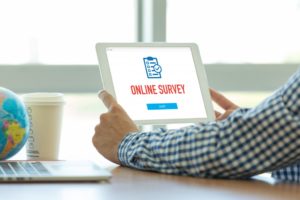 Online survey concept