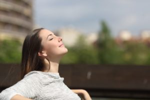 woman relaxing