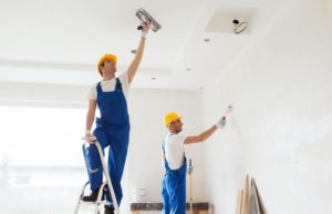 contractors renovating a home