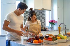 couple cooking