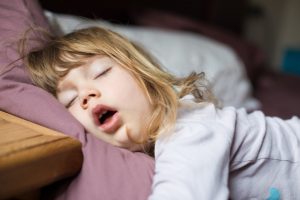 toddler sleeping with mouth open