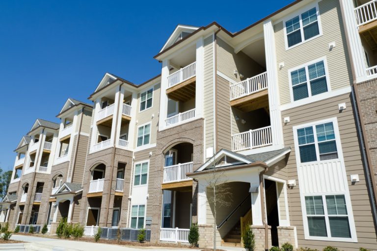 new apartment units in suburban area