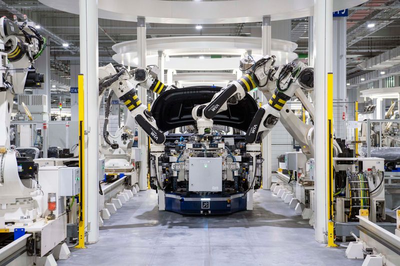 a car assembly line